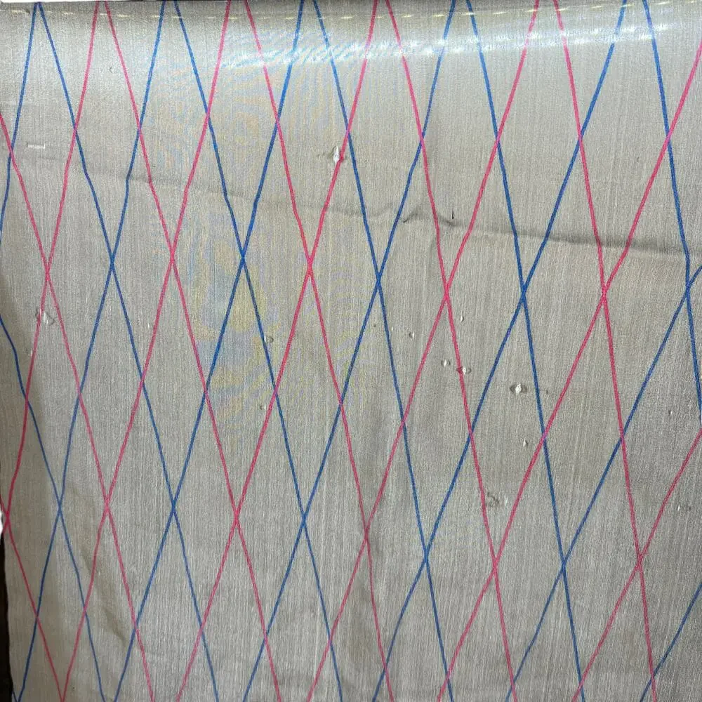 Bill Blass 100% Silk Scarf Made in Japan Tan Windowpane Pattern 1960s-1970s